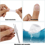 8 Pairs Breathable Finger Cots with Air Holes,Finger Protectors,Breathable Finger Covers for Protectors for Wound,Finger Cracking,Trigger Finger - Top-Down View