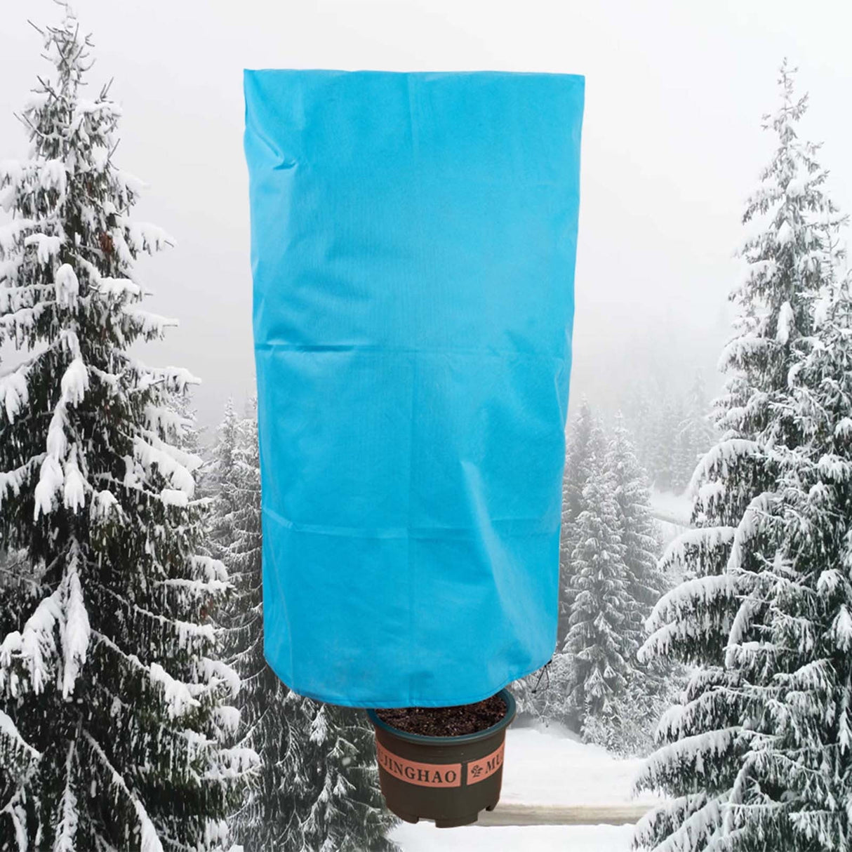 Plants Covers Freeze Protection, Frost Blankets with Drawstring, Winter Plants Protection Covers for Outdoor Plants Potted Shrubs M