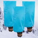 Plants Covers Freeze Protection, Frost Blankets with Drawstring, Winter Plants Protection Covers for Outdoor Plants Potted Shrubs X - Top-Down View