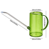 Plants Watering Jug, Portable Flower Mister, 1L Long Neck Sprinkler, Gardening Can, Household Gardening Watering Pot, for Indoor Herbs Vegetables Bonsai Balcony Plants, Outdoor Watering Container Green
