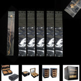 9.8x1.6" Double Ziplock PE Bags 100 Pack of Reclosable Long Plastic Bags Clear Zipper Storage Bags Home Travel Accessories