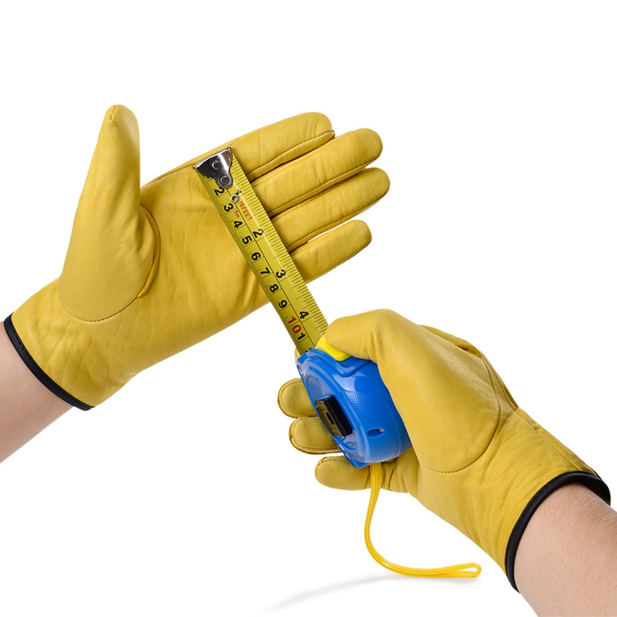 Leather Working Gloves Work Gardening Gloves Thorn Proof Garden Building Heavy Duty Utility Gripper Men Women M