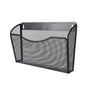 Wall Mount File Organizer Metal Letter Size Black