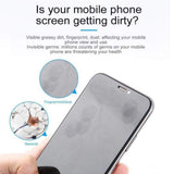 Screen Cleaner Spray Wipe, 3-in-1 Spray Microfiber Cloth, Car Screen Cleaner, Portable Refillable Spray Bottle Tool for Phone/Computer/Laptop/Tablet/Monitor/Car Screen 18 mL Atrovirens - Side View