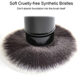 Retractable Foundation Makeup Brushes, Travel Flat Top Kabuki Powder Brush