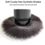Retractable Foundation Makeup Brushes, Travel Flat Top Kabuki Powder Brush