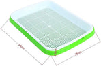 BPA Free Hydroponics Soilless Seeds Sprouter Microgreen Seed Sprouter Trays Seed Germination Double Tier Grow Trays with Lid 5PCS-Seed Sprouter Tray+Lid