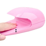 Portable Finger Toe Nail Polish Dryer Drying Blow Fan Manicure Art Tool Machine Pink