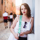 Replacement Crossbody Strap Handbag Guitar Strap Purse Shoulder Strap Adjustable Retro Jacquard - Dark blue green