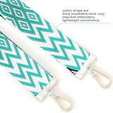 Replacement Crossbody Strap Handbag Guitar Strap Purse Shoulder Strap Adjustable Retro Jacquard - Dark blue green