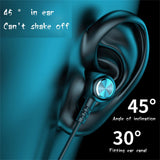 Neckband Bluetooth Headphones Wireless Earbuds with Microphone Flashlight Around the Neck Waterproof Sport Headset Noise Cancelling Ear Buds 120H Playtime for Running Cycling Cell Phone Black