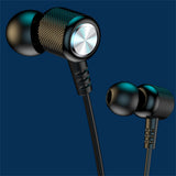 Neckband Bluetooth Headphones Wireless Earbuds with Microphone Flashlight Around the Neck Waterproof Sport Headset Noise Cancelling Ear Buds 120H Playtime for Running Cycling Cell Phone Black - Close-Up Angle