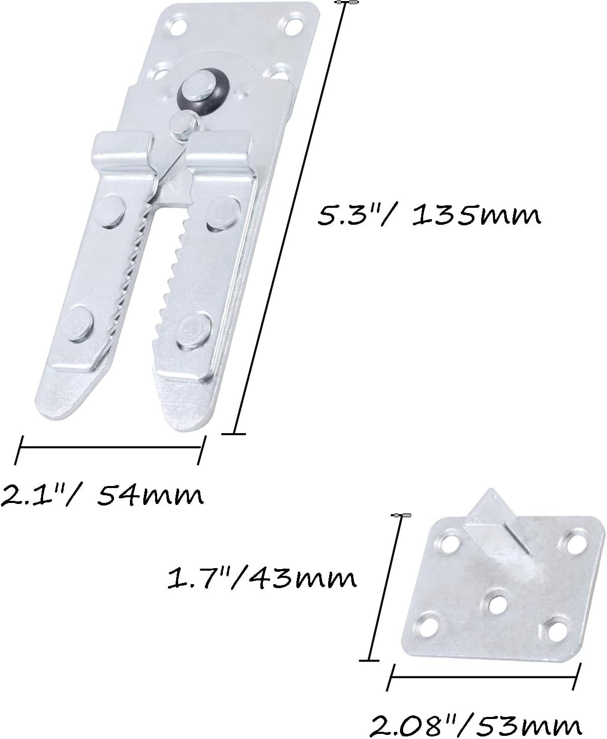 Sectional Couch Connectors, Heavy Duty Sofa Alligator Clamps Joint Clip for Modular Couch Furniture 2 Pcs