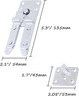 Sectional Couch Connectors, Heavy Duty Sofa Alligator Clamps Joint Clip for Modular Couch Furniture 2 Pcs - Front View