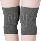 KEINXS Men Women Cashmere Knee Braces Supports Leg Warmer Winter Warm Thermal Wool Cycling Ski Running Knee Brace Pad Thicken Knee Pads Sleeve Knee Warmers 1 Pair(Free Size) Free Size none - Front View