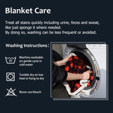 Waterproof Pet Blanket, Pee Urine Proof Dog Blanket Cover for Couch Bed Furniture Protector, Liquid Proof Blanket for Small Medium Dogs, Buffale Red/Tuape, 50” x 60”. Buffale Red/Tuape - Rear View