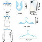 NeveLance Foldable Drying PP Material Travel Clothes Hangers, 20 Pieces