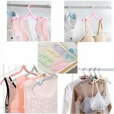 NeveLance Foldable Drying PP Material Travel Clothes Hangers, 20 Pieces
