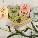 NeveLance Foldable Drying PP Material Travel Clothes Hangers, 20 Pieces