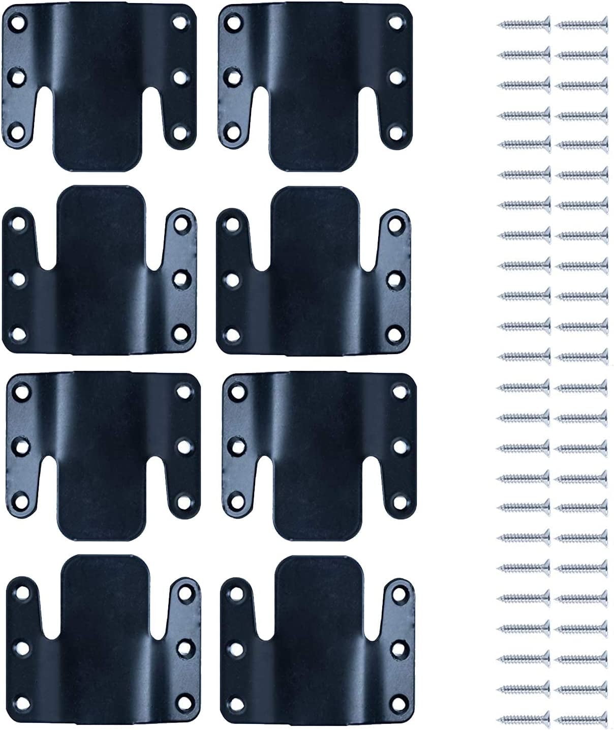 Universal Sectional Sofa Interlocking, Sectional Couch Connectors, Sofa Connector Bracket with Hardware- 4 Sets, 8 Pieces 8 Piece