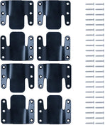 Universal Sectional Sofa Interlocking, Sectional Couch Connectors, Sofa Connector Bracket with Hardware- 4 Sets, 8 Pieces 8 Piece