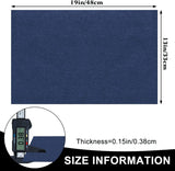Cloth Placemats Set of 6, Cotton Linen Blend Machine Washable Durable Linen Table Mats, Heat Resistant Placemats Wrinkle Free Place Mats for Dining Table, Easy to Clean (Navy Blue, 6) - 45-Degree Angle