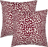 Lime Green White Leopard Print Pillow Covers 18x18 Inch Set of 2 Cheetah Animal Spots Decorative Throw Pillows For Couch Farmhouse Chinoiserie Pillow Cases Home Decor For Room Sofa Bed Porch Outdoor 16