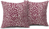 Lime Green White Leopard Print Pillow Covers 18x18 Inch Set of 2 Cheetah Animal Spots Decorative Throw Pillows For Couch Farmhouse Chinoiserie Pillow Cases Home Decor For Room Sofa Bed Porch Outdoor 16" x 16" Blue Leopard