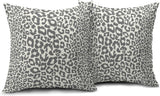 Lime Green White Leopard Print Pillow Covers 18x18 Inch Set of 2 Cheetah Animal Spots Decorative Throw Pillows For Couch Farmhouse Chinoiserie Pillow Cases Home Decor For Room Sofa Bed Porch Outdoor 20" x 20" Gray Leopard