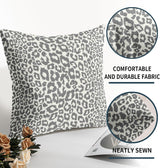 Lime Green White Leopard Print Pillow Covers 18x18 Inch Set of 2 Cheetah Animal Spots Decorative Throw Pillows For Couch Farmhouse Chinoiserie Pillow Cases Home Decor For Room Sofa Bed Porch Outdoor 20" x 20" Gray Leopard