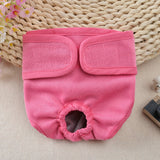 Comfortable Dog Underwear Dog Diapers Pants Male Female to Put On/Off Breathable Physiological Pants Reusable Sanitary Panties for Small to Large Dogs Pet (1pcs, Pink, XL) M Pink - Front View