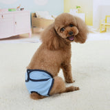Comfortable Dog Underwear Dog Diapers Pants Male Female to Put On/Off Breathable Physiological Pants Reusable Sanitary Panties for Small to Large Dogs Pet (1pcs, Pink, XL) L Pink - Rear View