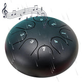 Rain Drum for Outside Garden,Chakra Drum for Rain Outdoor, Drum Rain Chime Waterproof,Rain Drum for Garden Instrument, chakra Drum 6 Inches 8 Notes, Chakra Rain Drum Outdoor A01