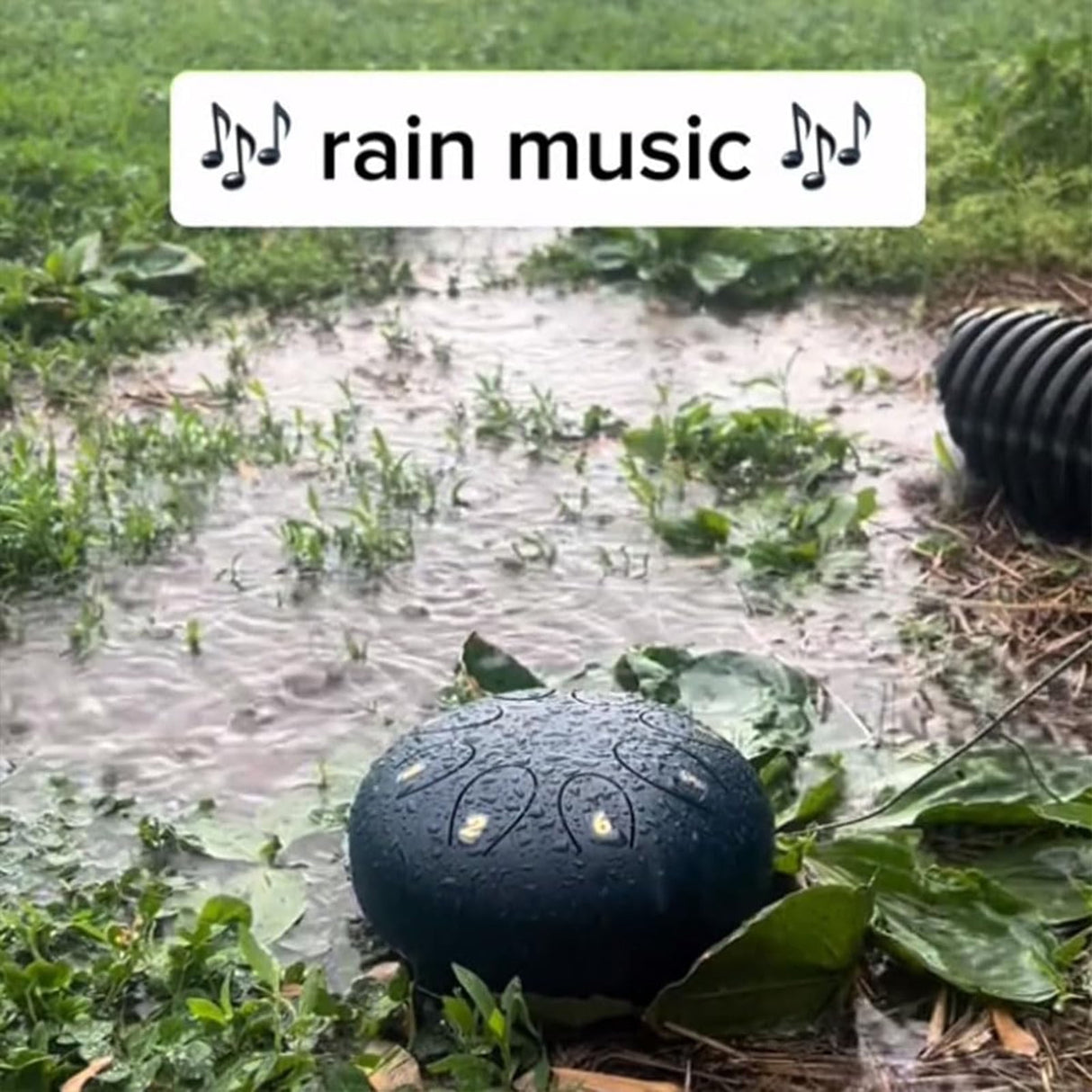 Rain Drum for Outside Garden,Chakra Drum for Rain Outdoor, Drum Rain Chime Waterproof,Rain Drum for Garden Instrument, chakra Drum 6 Inches 8 Notes, Chakra Rain Drum Outdoor A01
