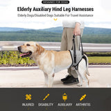 Dog Sling for Large Dogs Hind Leg Adjustable Dog Lift Harnesses For Walking/Climbing Pet Auxiliary Slings for Elderly, Disabled Dogs XL - Low Angle