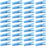 100Pcs Blue Clothes Pins for Baby Shower Game Mini Premium Plastic Clothespins Small Baby Shower Decorations for Party Gender Reveal Game DIY Blue