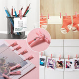 100Pcs Blue Clothes Pins for Baby Shower Game Mini Premium Plastic Clothespins Small Baby Shower Decorations for Party Gender Reveal Game DIY Pink
