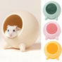 Semi-closed Keep Warm Burrowing Comfortable Hamster Large Hideout for Hedgehog Chinchilla Bear Dragon nest Hamster Accessories Pink