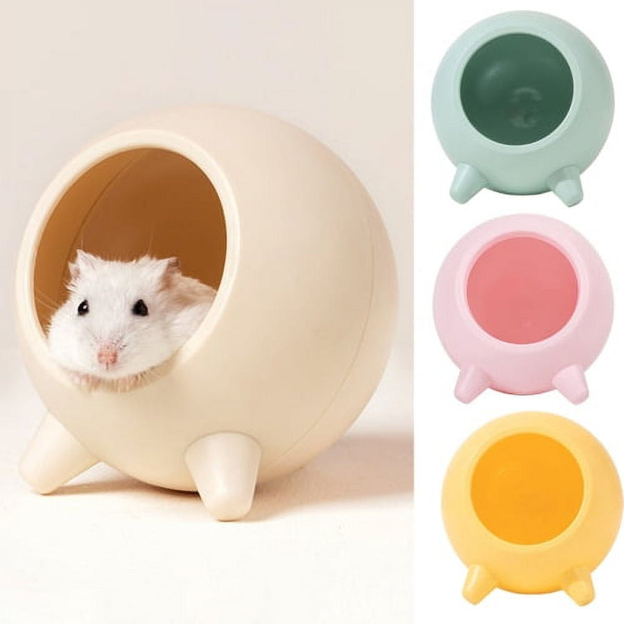 Semi-closed Keep Warm Burrowing Comfortable Hamster Large Hideout for Hedgehog Chinchilla Bear Dragon nest Hamster Accessories Pink