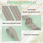 5 Yards Polycotton Jacquard Arrow Ribbon Clothes Accessories Olive 1-1/2 inch(38mm)