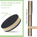 5 Yards Polycotton Jacquard Arrow Ribbon Clothes Accessories Olive 1-1/2 inch(38mm)