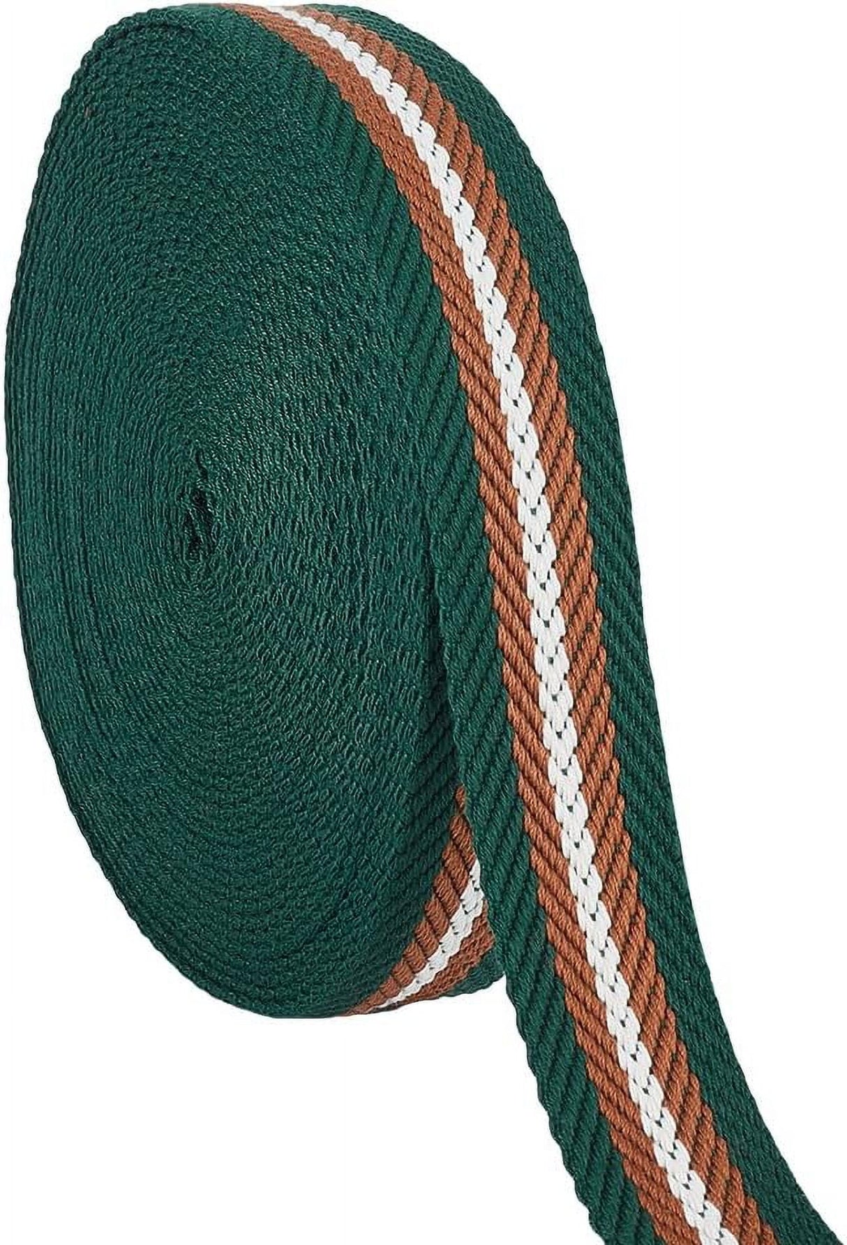 5 Yards Polycotton Jacquard Arrow Ribbon Clothes Accessories Olive 1-1/2 inch(38mm)