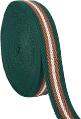 5 Yards Polycotton Jacquard Arrow Ribbon Clothes Accessories Olive 1-1/2 inch(38mm)