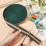 5 Yards Polycotton Jacquard Arrow Ribbon Clothes Accessories Olive 1-1/2 inch(38mm) - Extra Image