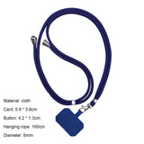 Phone Lanyard,Universal Crossbody Cell Phone Lanyards Adjustable Shoulder Neck Straps,Cell Phone Lanyard Compatible for All Smartphones Dark Blue