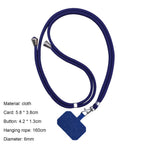 Phone Lanyard,Universal Crossbody Cell Phone Lanyards Adjustable Shoulder Neck Straps,Cell Phone Lanyard Compatible for All Smartphones Dark Blue