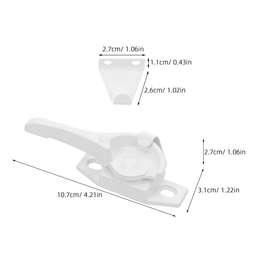 Aluminum Sliding Window Lock, and Stylish Design, Easy to Install, Includes 4 Sets for Secure