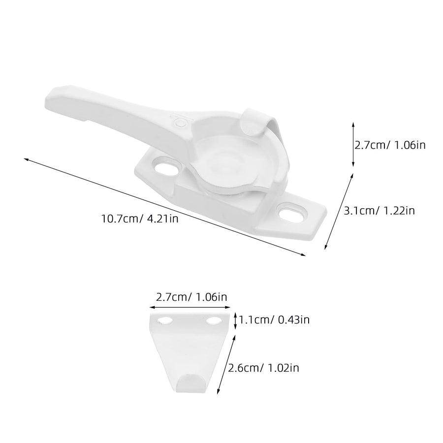 Aluminum Sliding Window Lock, and Stylish Design, Easy to Install, Includes 4 Sets for Secure