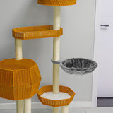 Large Cat Tree Hammock Bed Attachment Deep Basket Replacement Part Accessory - Top-Down View