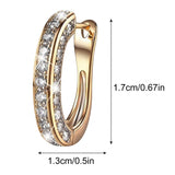 925 Hoop Earrings for Women Silver Women Hoop Earrings Set with GH Created Moissanite gold